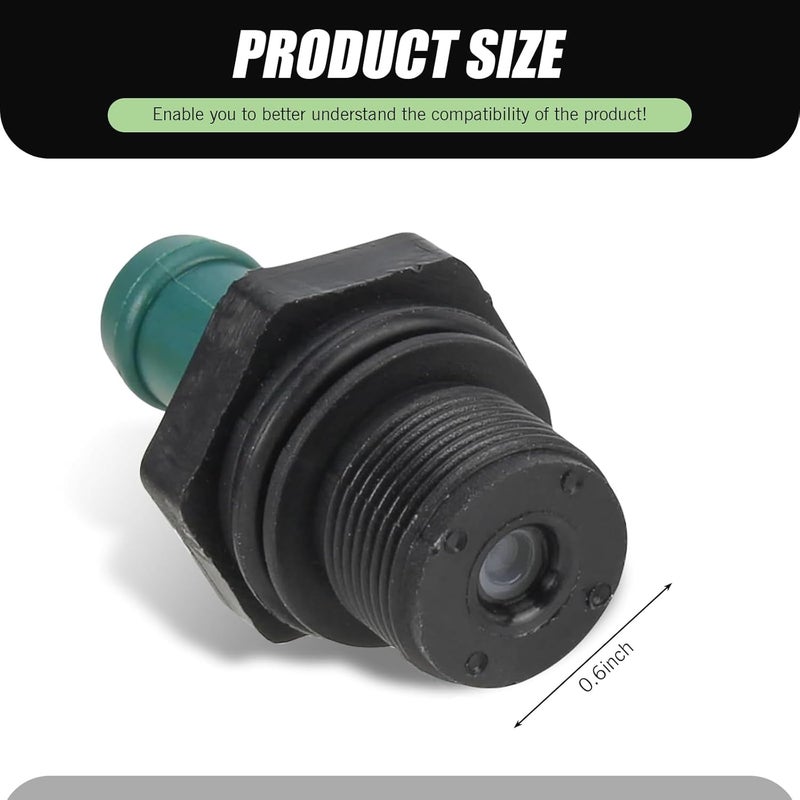 pinflaw 1 PC Automotive Crankcase Ventilation Valve, PCV Check Valve, Replaces OEM #11810-6N202 11810-EA200 11810-6N201 11810-53J00 Quick-modification Accessories, for Nissan Infiniti (Black & Green) - Image 2